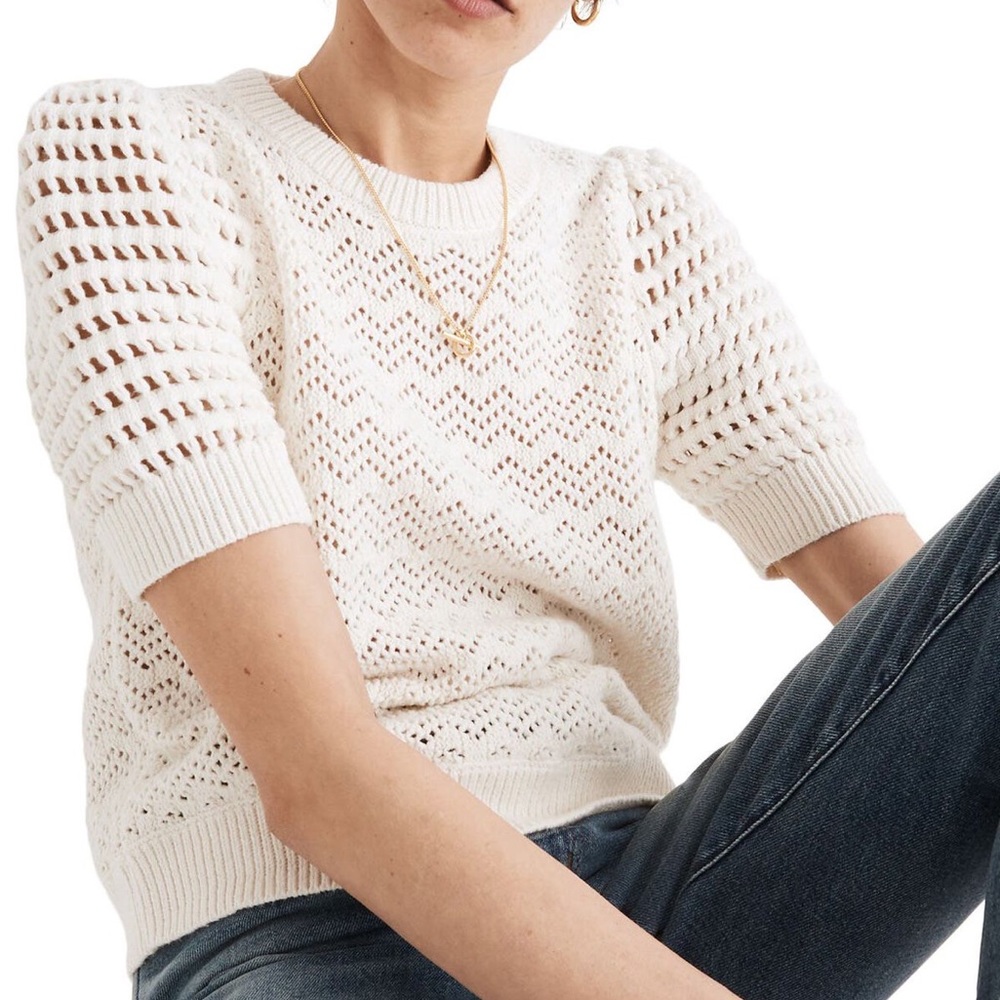 Madewell Atwater Crochet Sweater